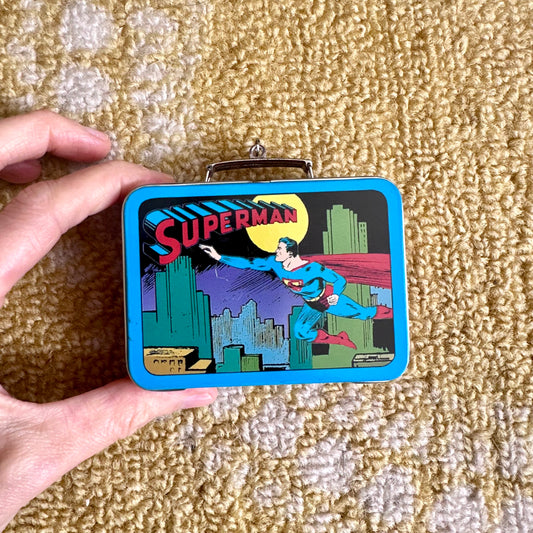 1998 Superman Mini Tin Lunchbox