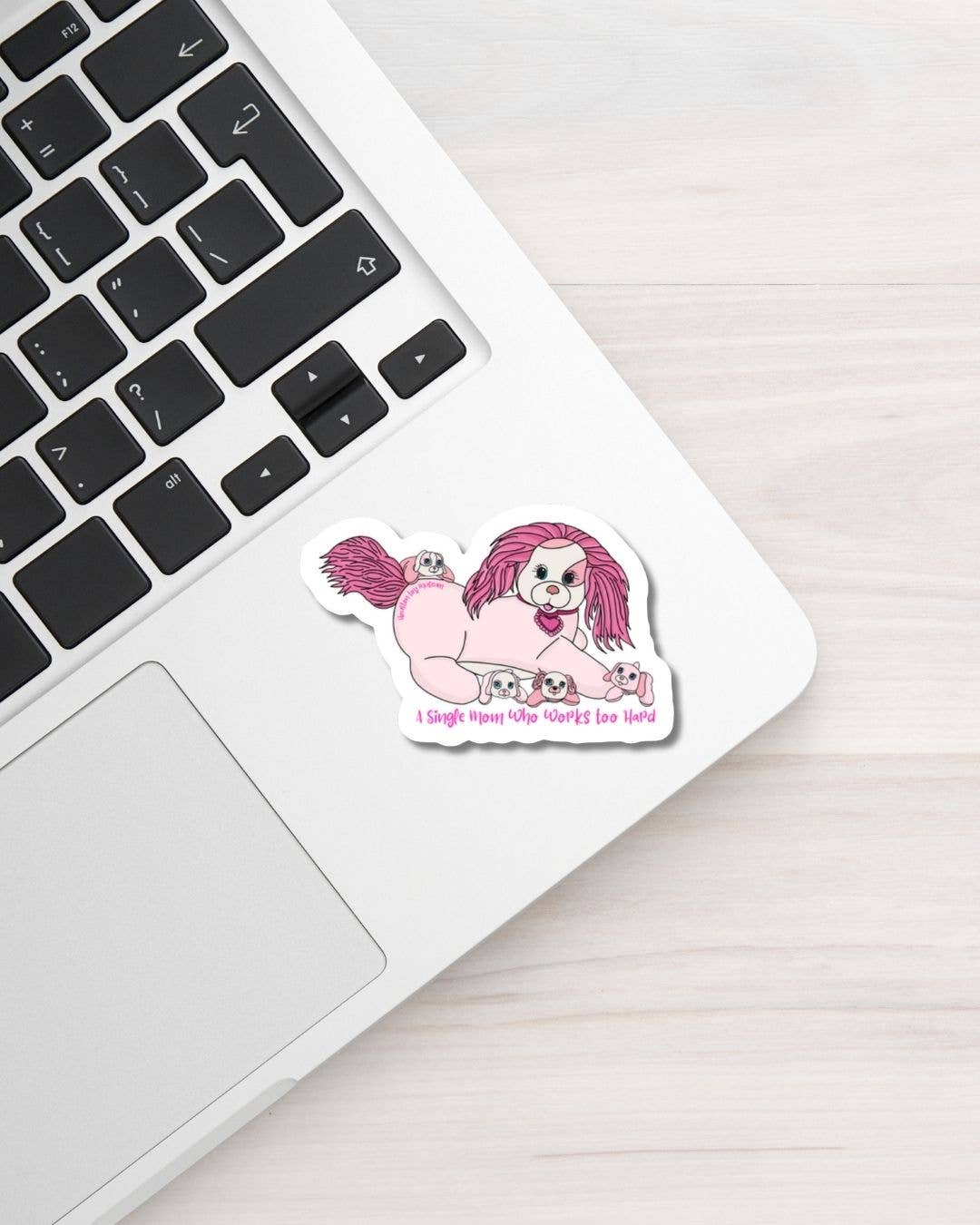 Puppy Surprise "Single Mom" Sticker