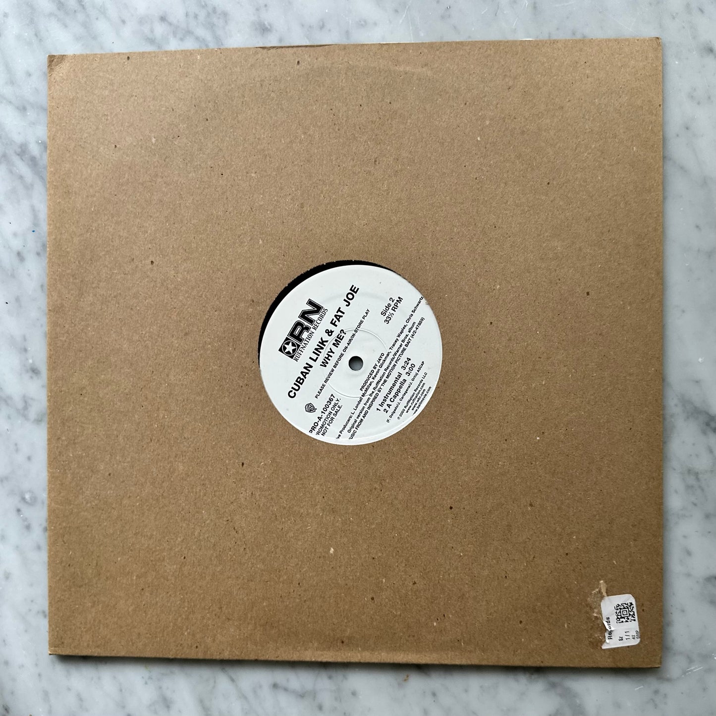 Cuban Link & Fat Joe “Why Me” Record