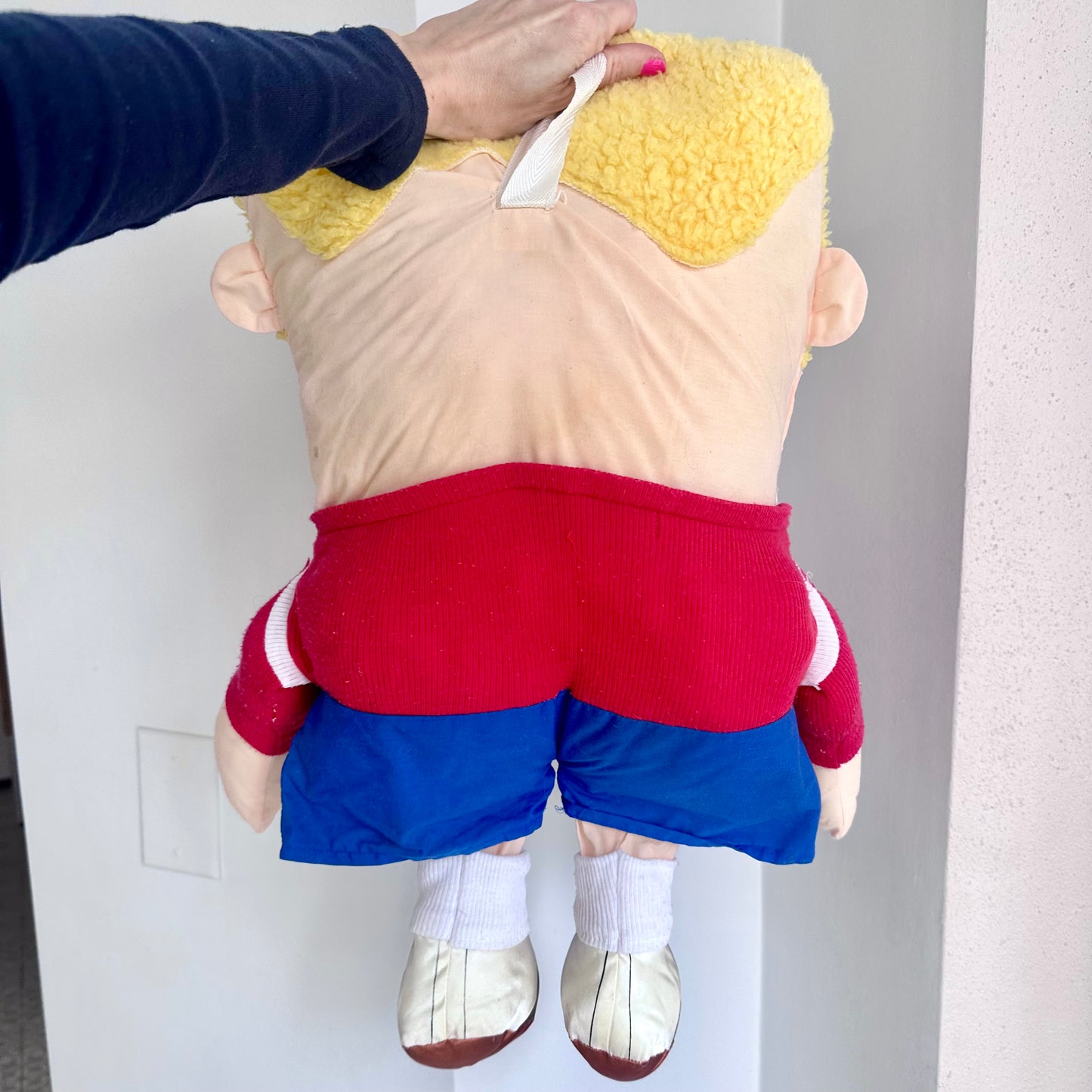 1985 "Pillow People University Joe" plush toy