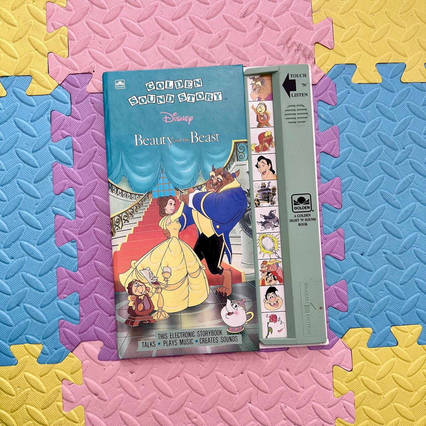 90’s Disney Beauty and the Beast-Golden Sound Story Book