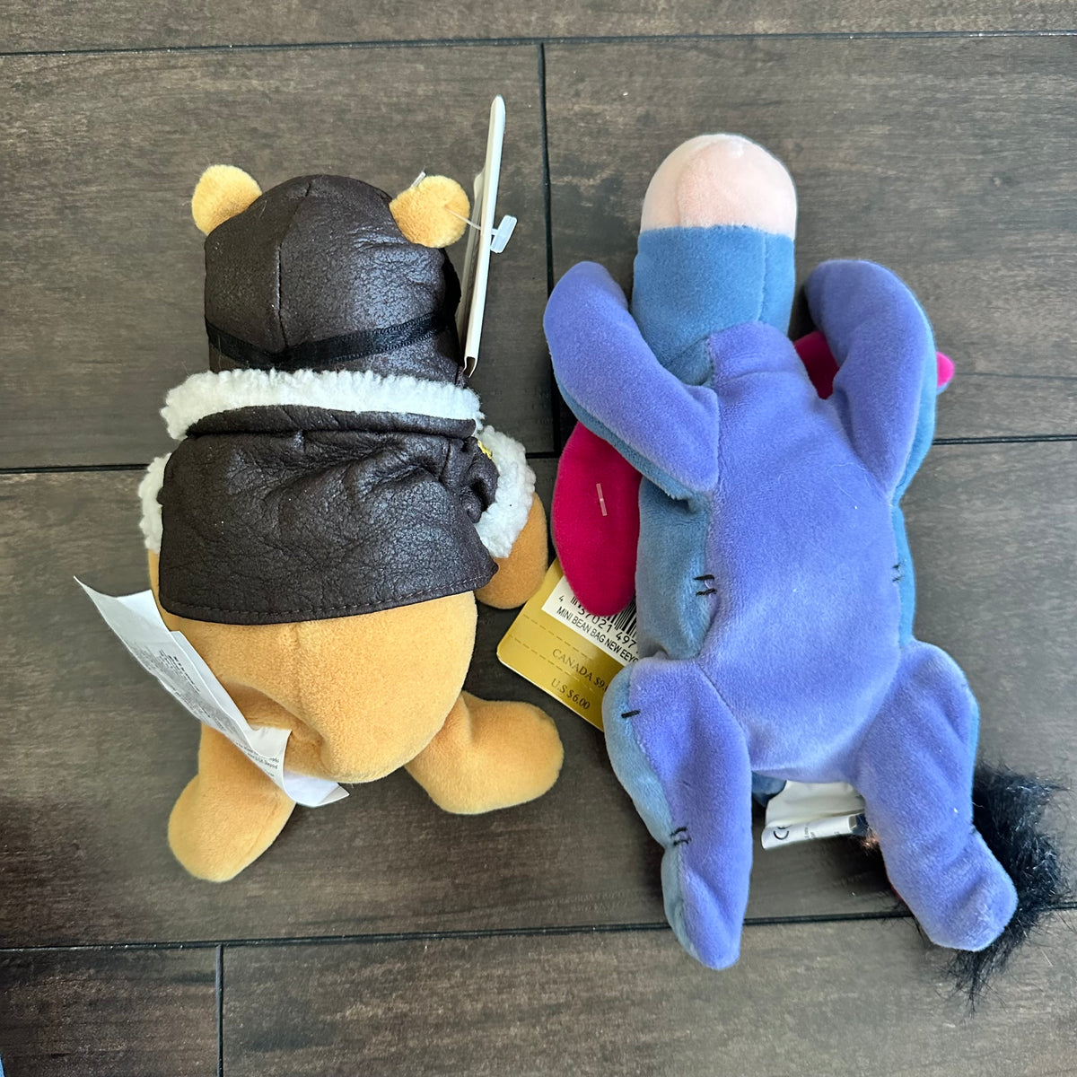 Vintage Winnie the Pooh and Eeyore Beanies