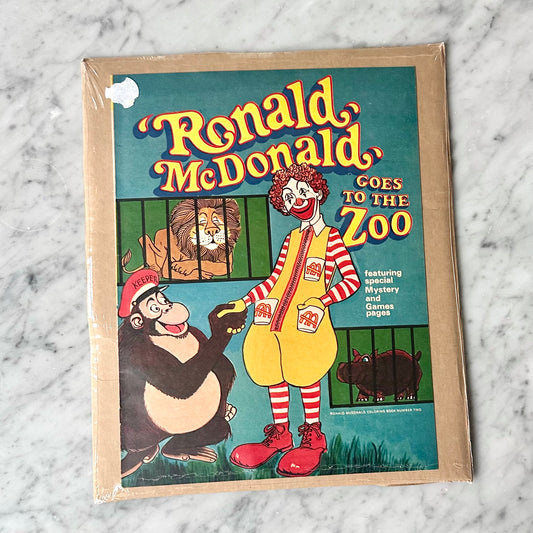 1968 Ronald McDonald Goes to the Zoo Book