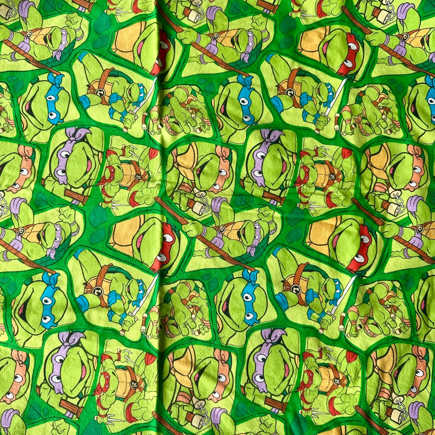 Vintage Teenage Mutant Ninja Turtles Pillowcase