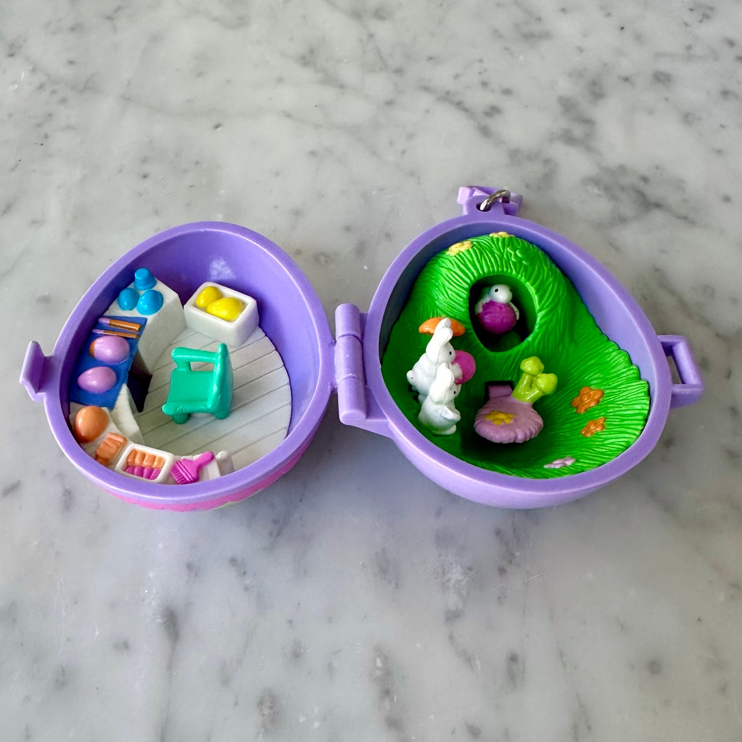 2001 Polly Pocket Lavender Easter Egg