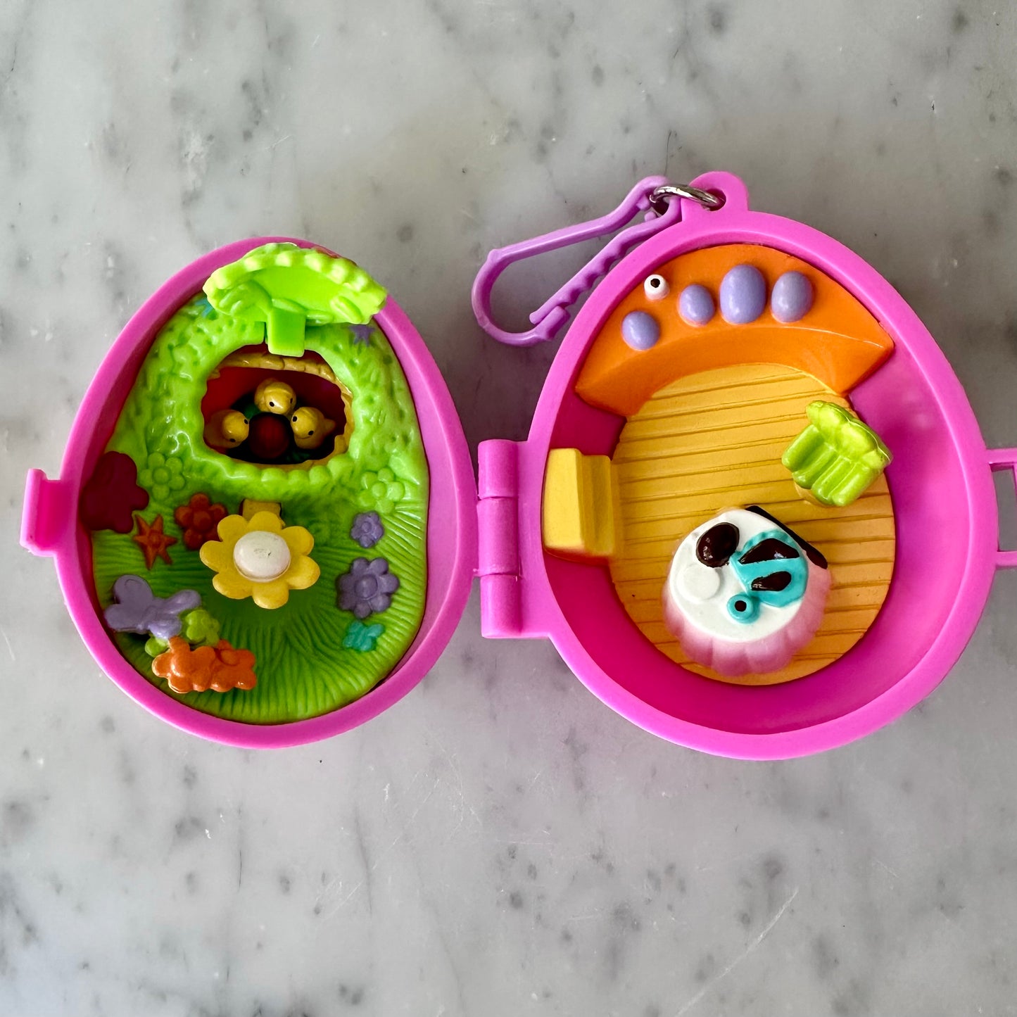 2001 Polly Pocket Pink Easter Egg