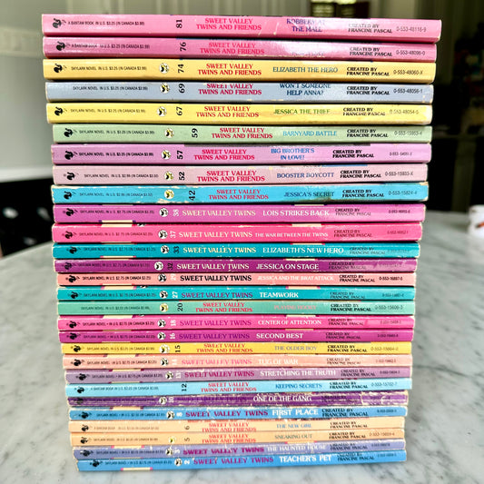 Vintage Sweet Valley Twins Book Lot