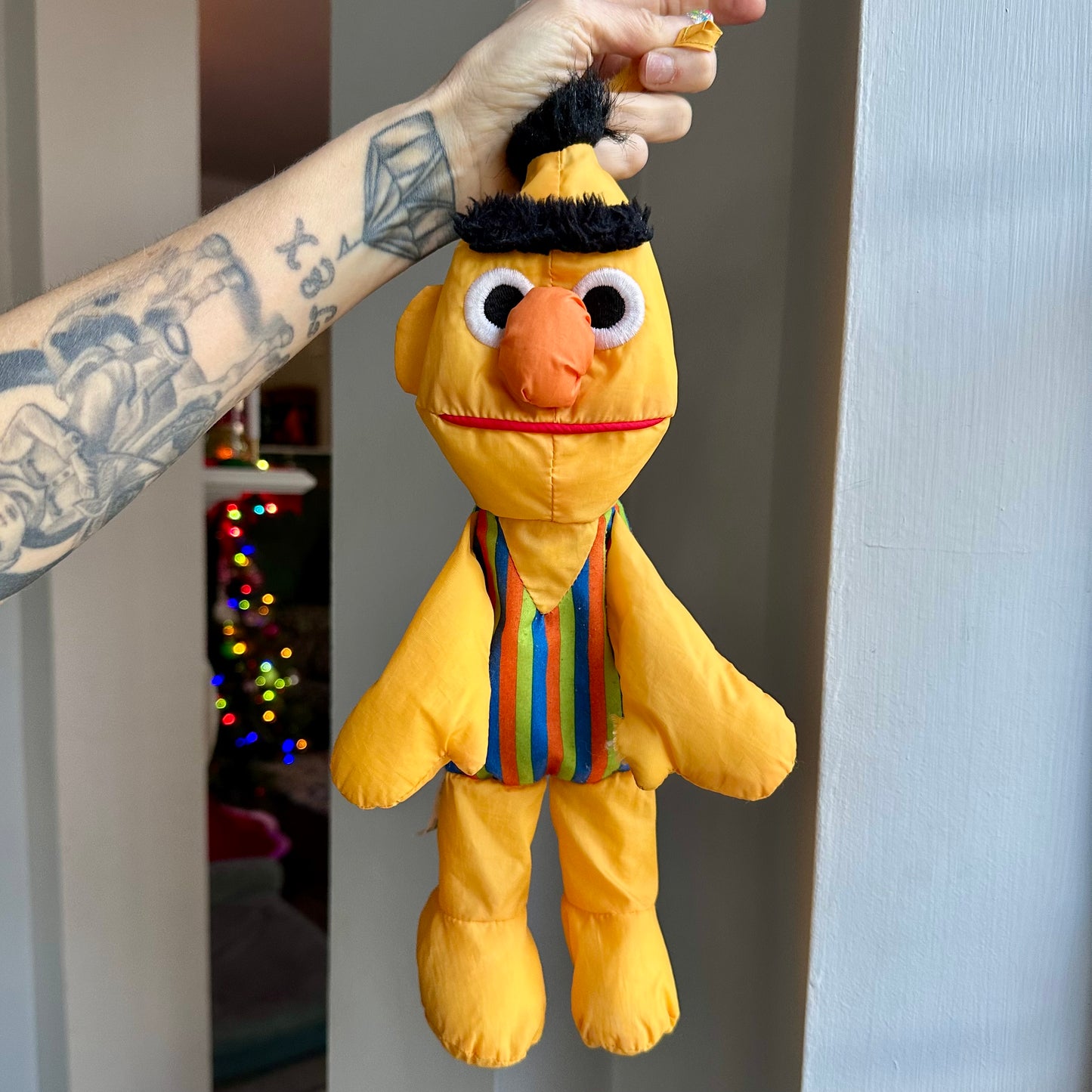 1990 Sesame Street Bert Water Pal Plush