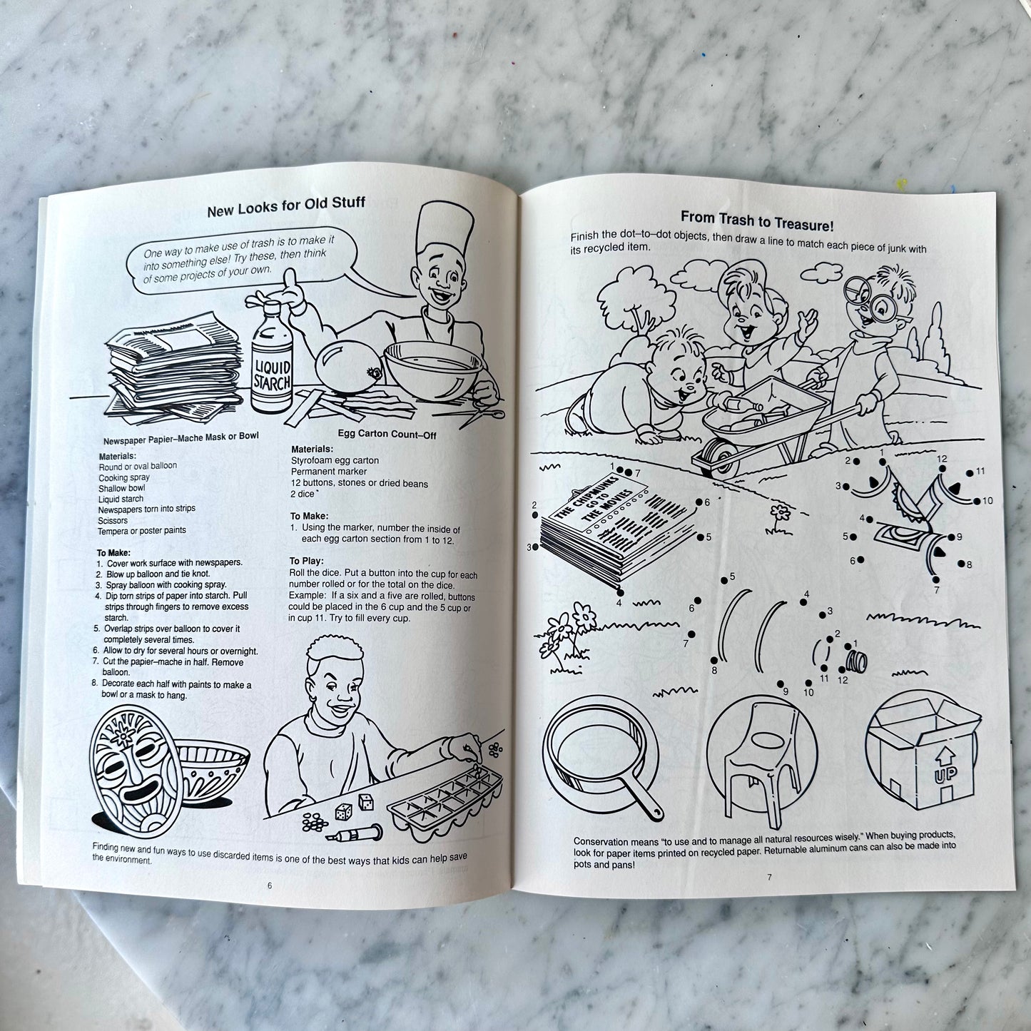 1990 Kid Ecology Color/Activity Book-Geoffrey’s Secret Word Game