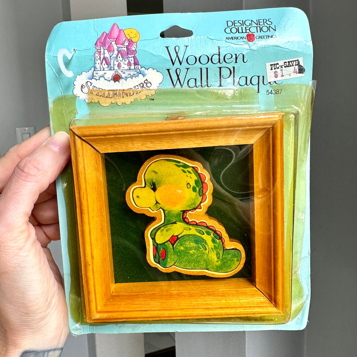 1988 American Greetings Spellbinders Wooden Wall Plaque