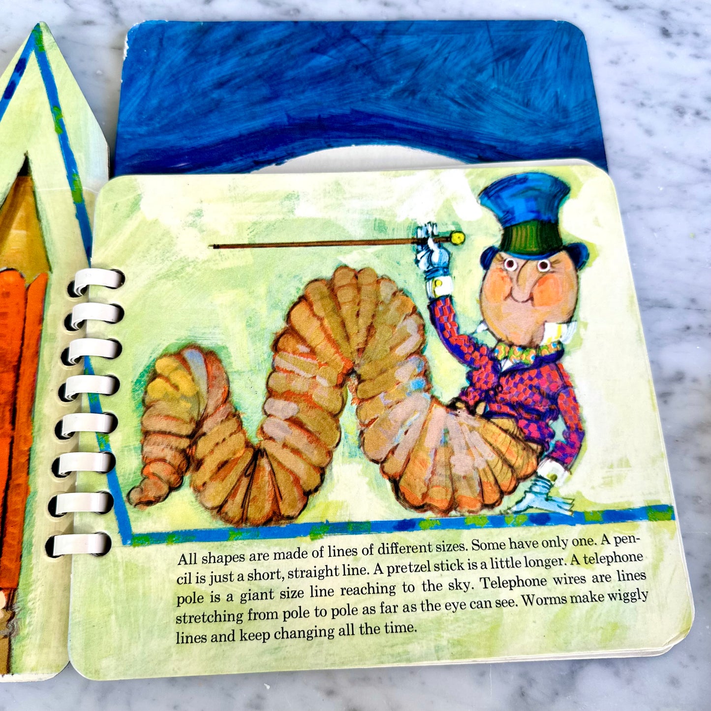 1966 “A Book of Sizes and Shapes” Board Book by Jerry Pinkey