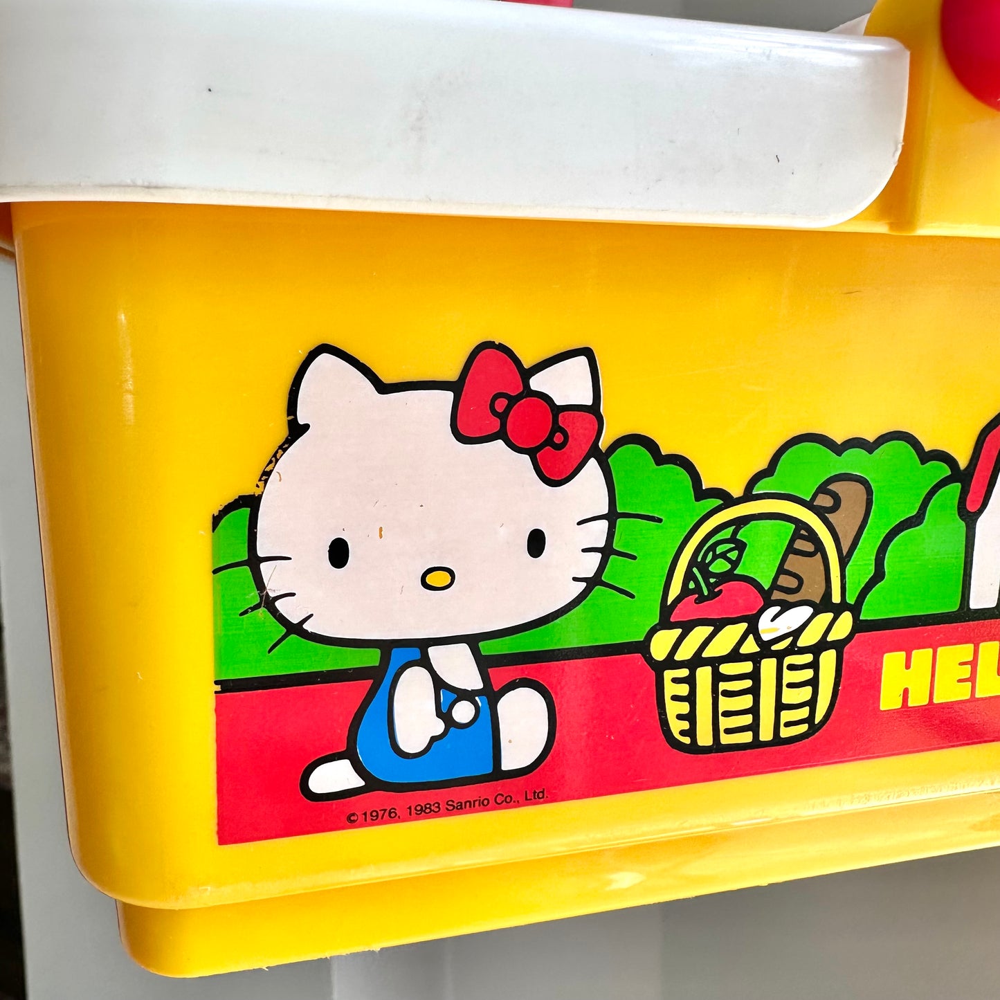 1983 Sanrio Hello Kitty Picnic Basket