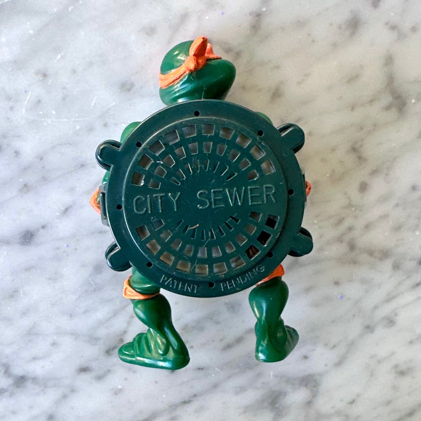 1991 TMNT Michaelangelo City Sewer Shell Action Figure