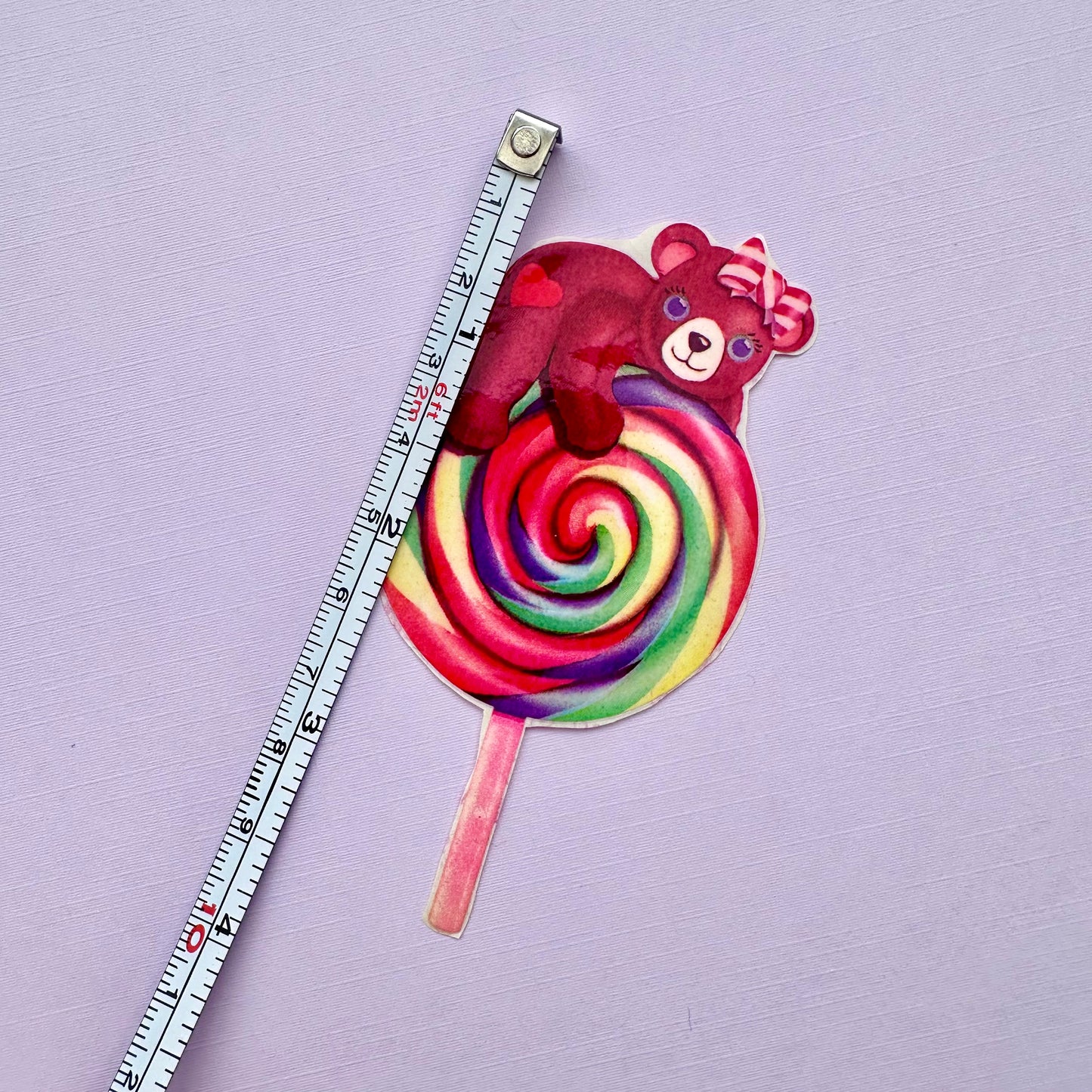 1982 Lisa Frank Lollipop Bear Sticker