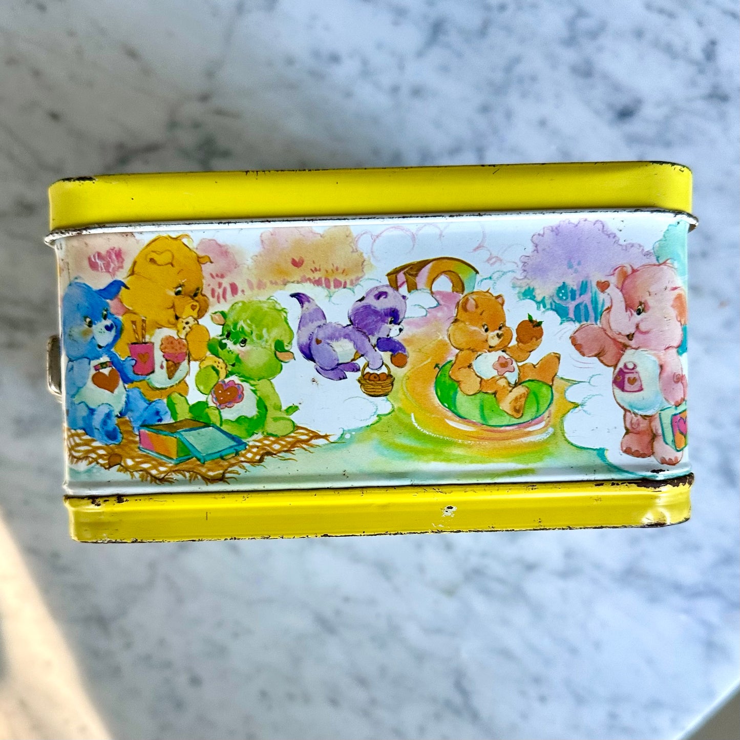 1985 Care Bears Cousins Metal Lunch Box