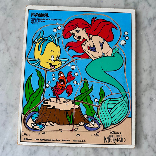 90’s Playskool The Little Mermaid Board Puzzle