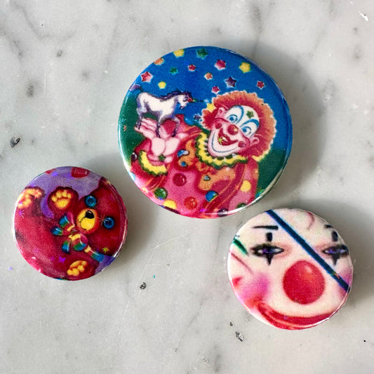80’s Lisa Frank Button Set