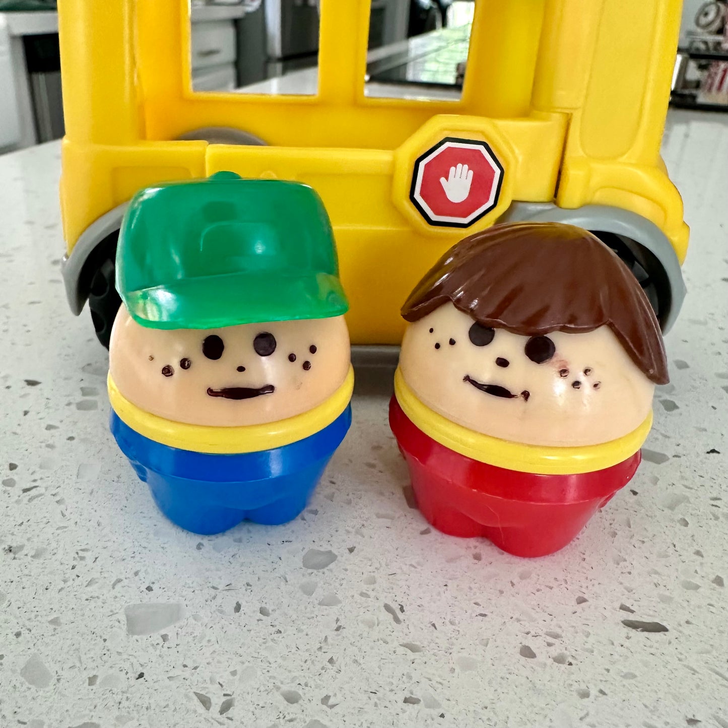 Vintage Little People Bus with Little Tykes Figures