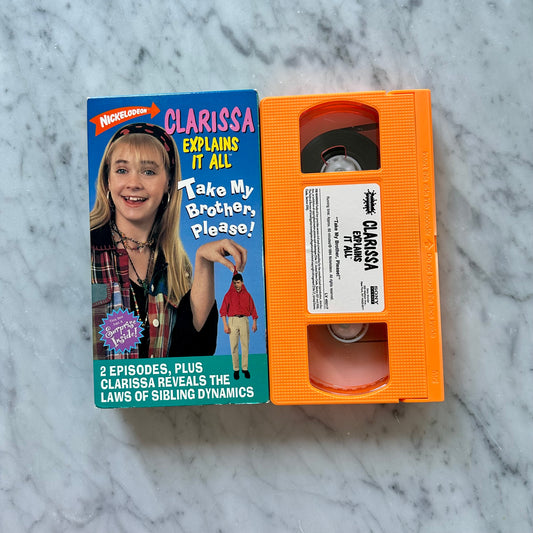 1994 Nickelodeon Clarissa Explains it All “Take My Brother Please!” VHS