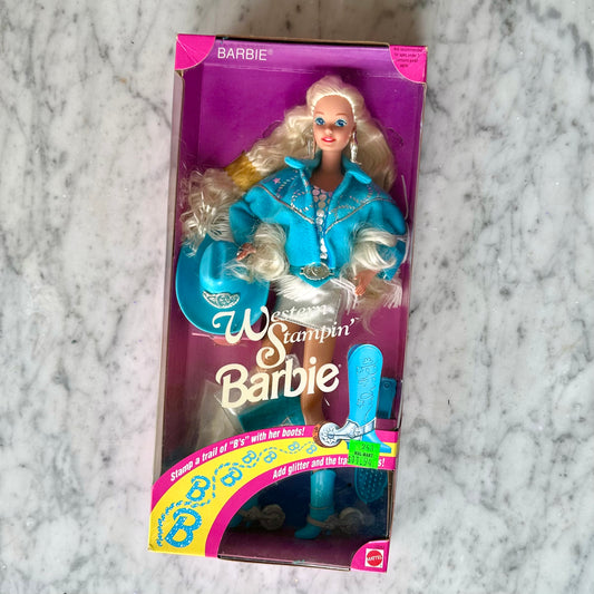 1993 Western Stampin’ Barbie In Box