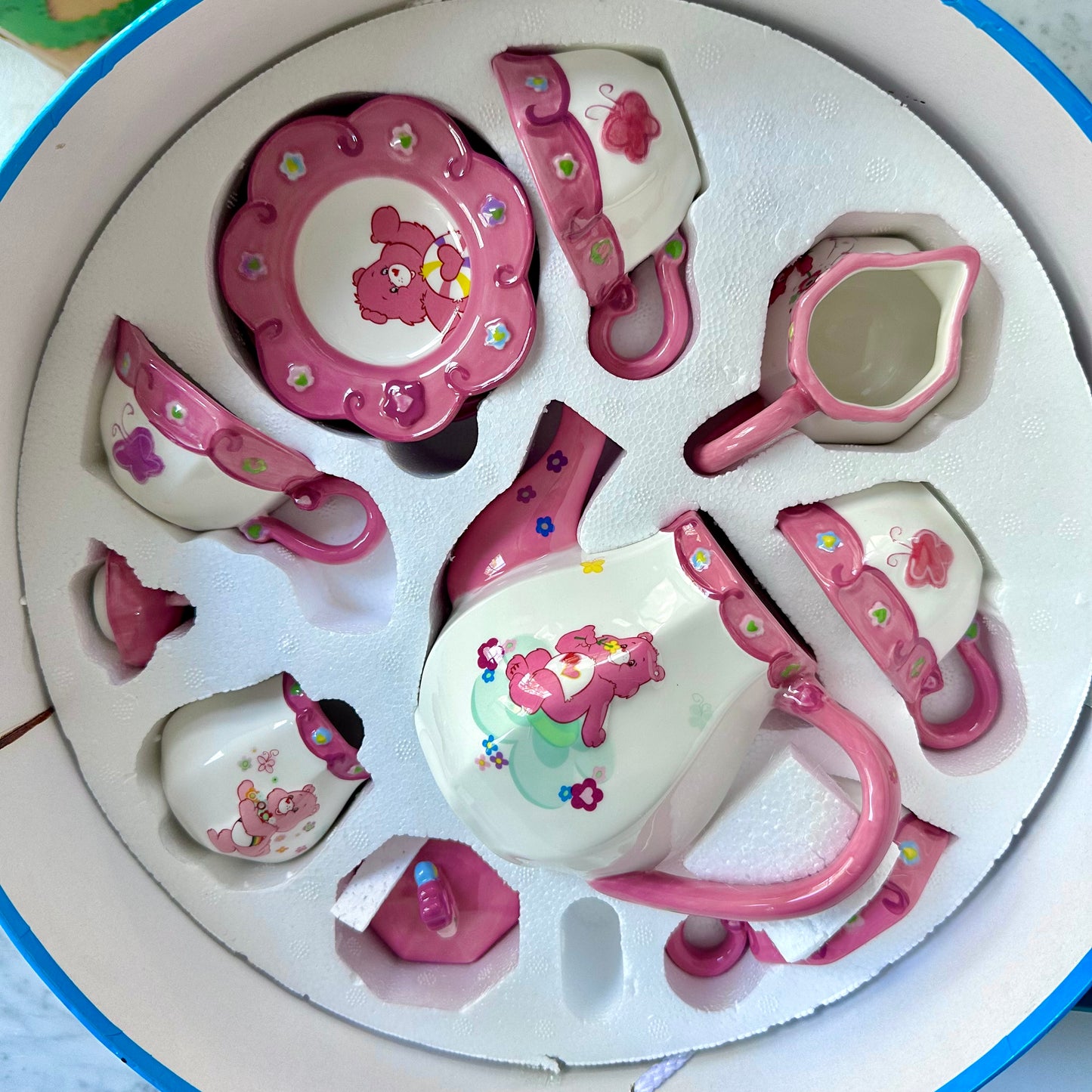 2005 Care Bears Ceramic Tea Set