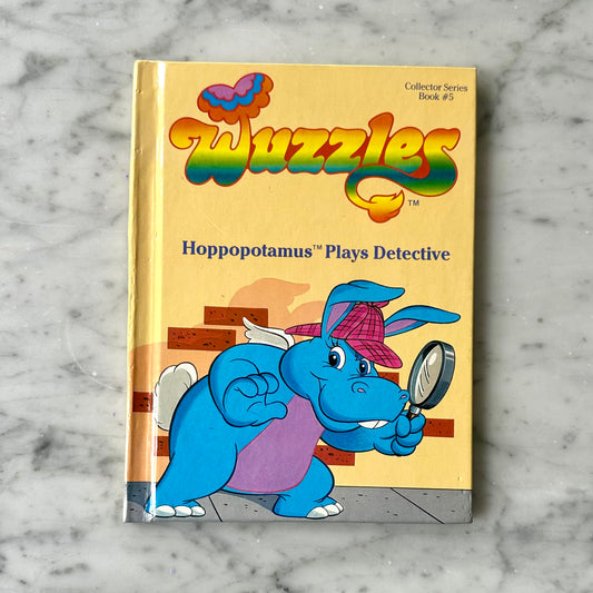 1985 Wuzzles Hoppopotamus Plays Detective Book