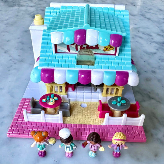 1993 Polly Pocket Pizzeria Pollyville Playset 100% Complete