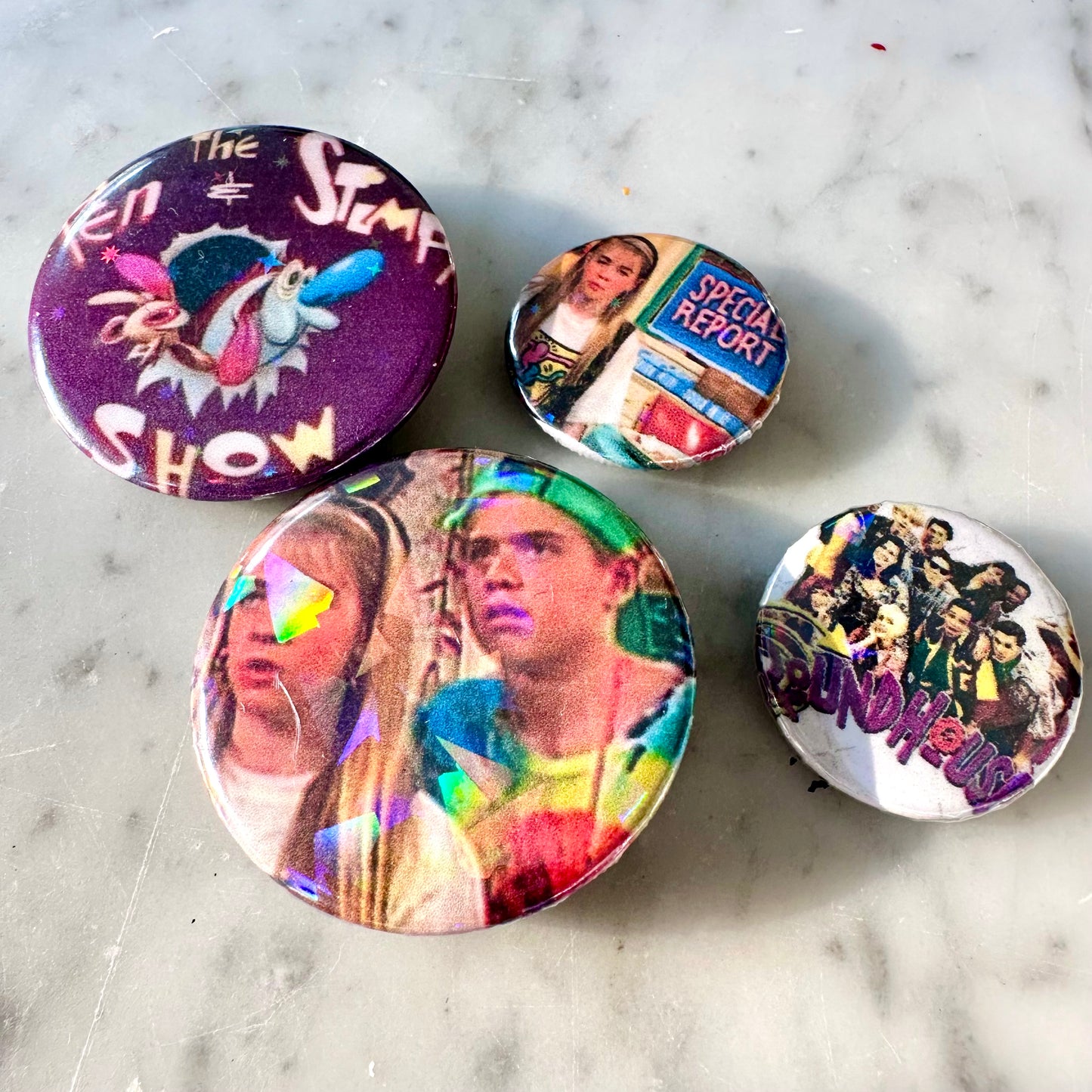 90’s Nickelodeon Button Set