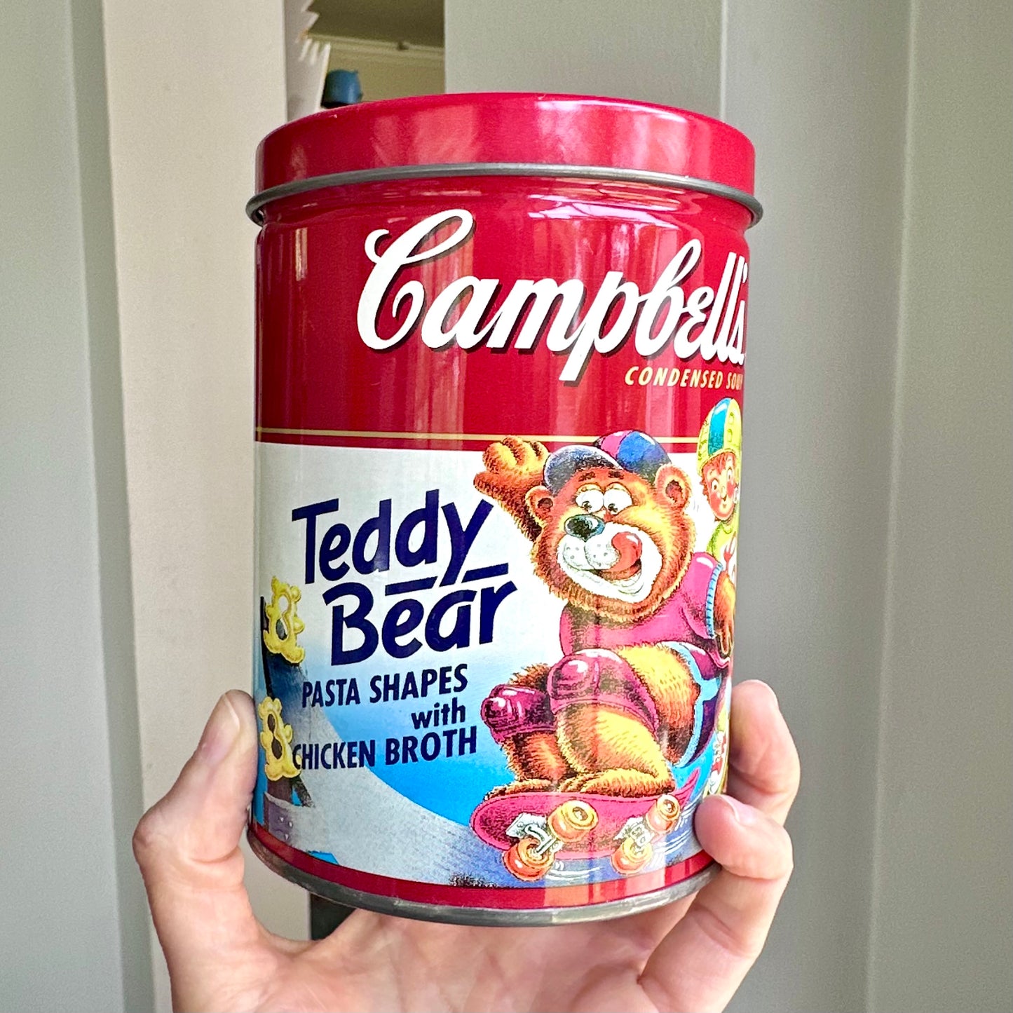 1995 Campbell's Teddy Bear Soup Tin Coin Bank