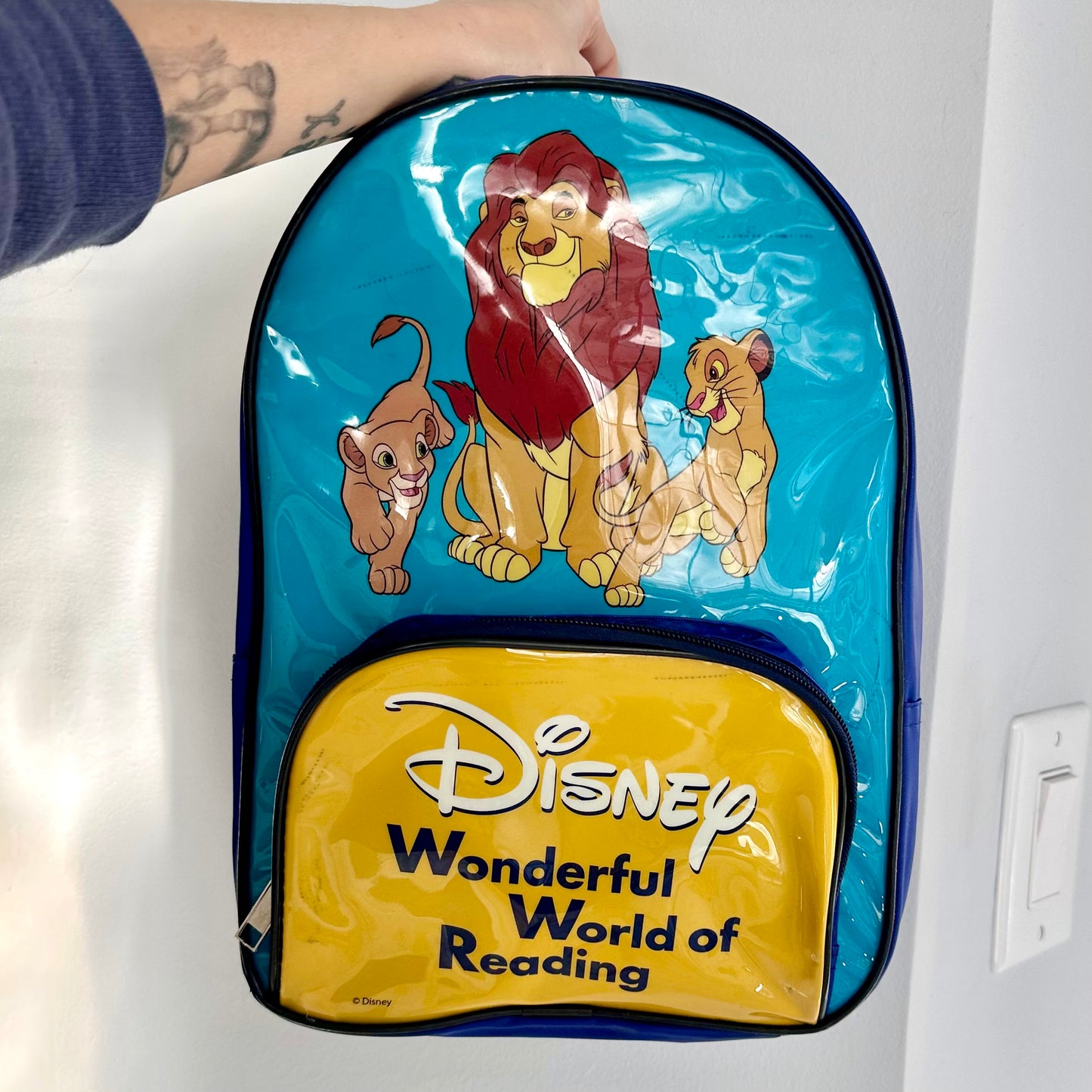 90’s Disney Lion King “Wonderful World of Reading” Backpack