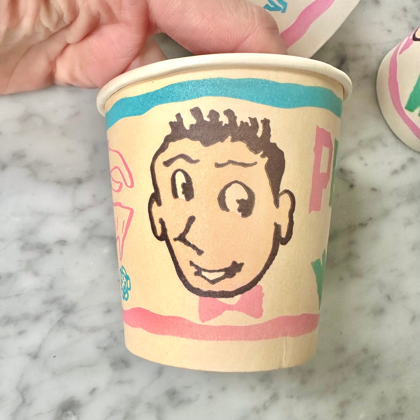 1987 Pee Wee Party Cups Set of 7