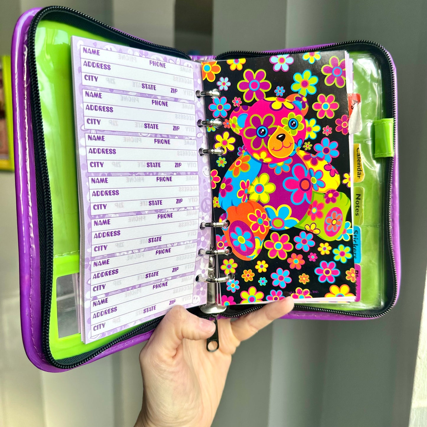 90’s Lisa Frank Blossom Bear Planner *READ