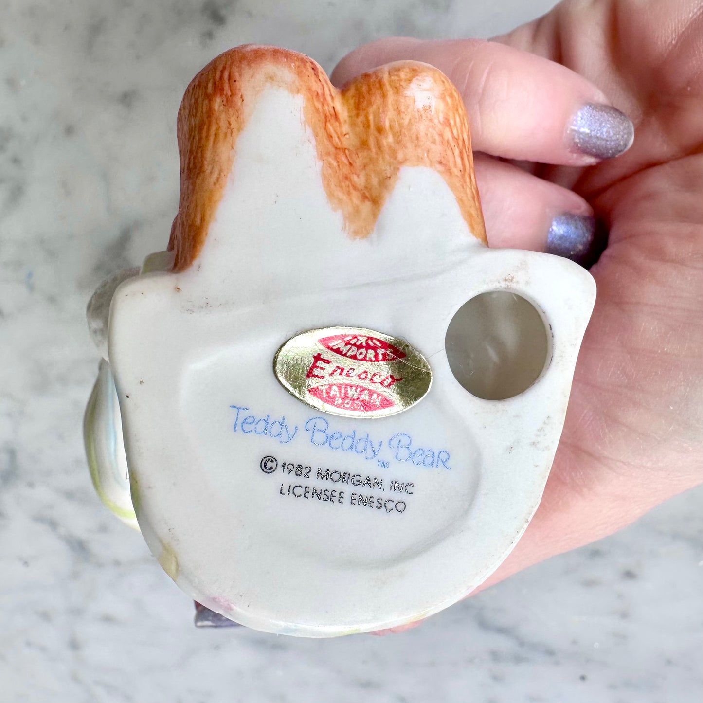 1982 Teddy Beddy Bear Porcelain Figurine