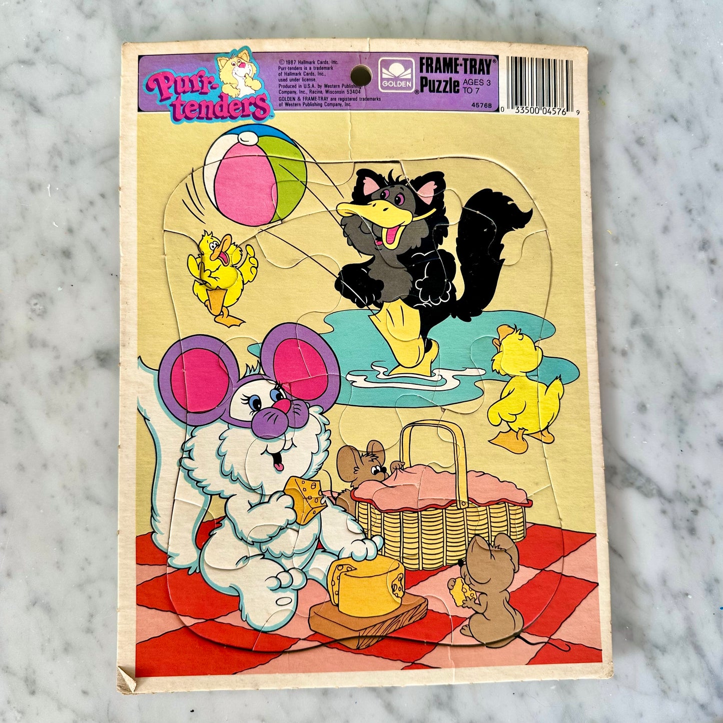 1987 Purr-Tenders Frame Tray Puzzle