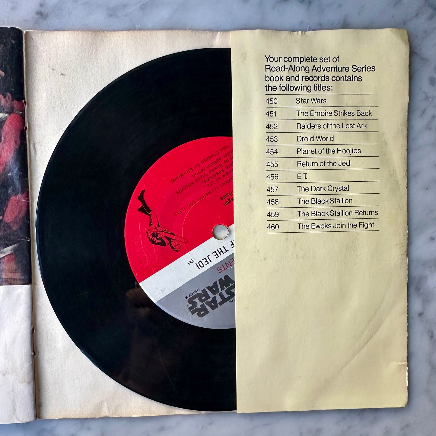 1983 Star Wars Return of the Jedi Book & Record