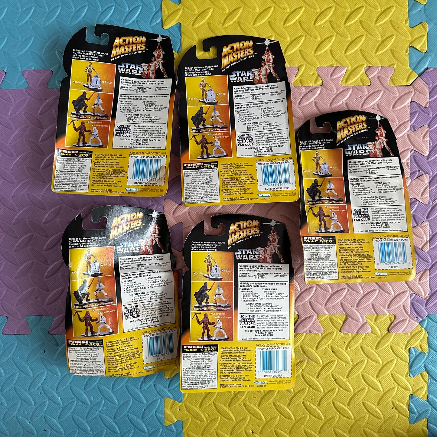 1994 Kenner Action Masters Star Wars Lot of 5
