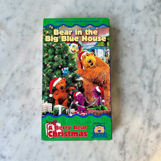 2000 Bear in the Big Blue House “Berry Bear Christmas” VHS