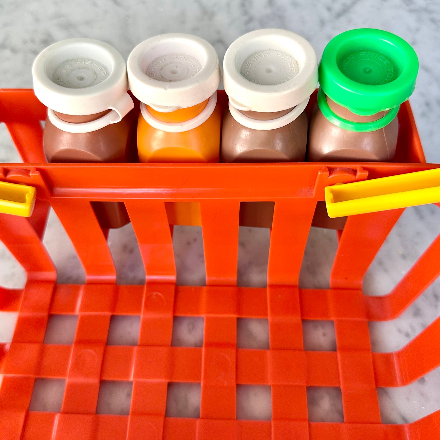 80’s Fisher Price “Fun With Food” Deluxe Shopping Basket
