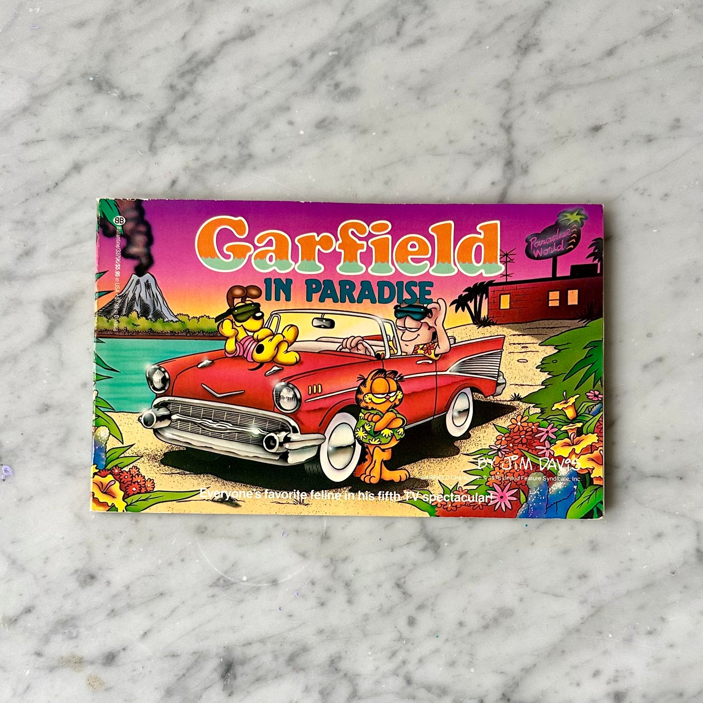 Vintage Garfield In Paradise Book