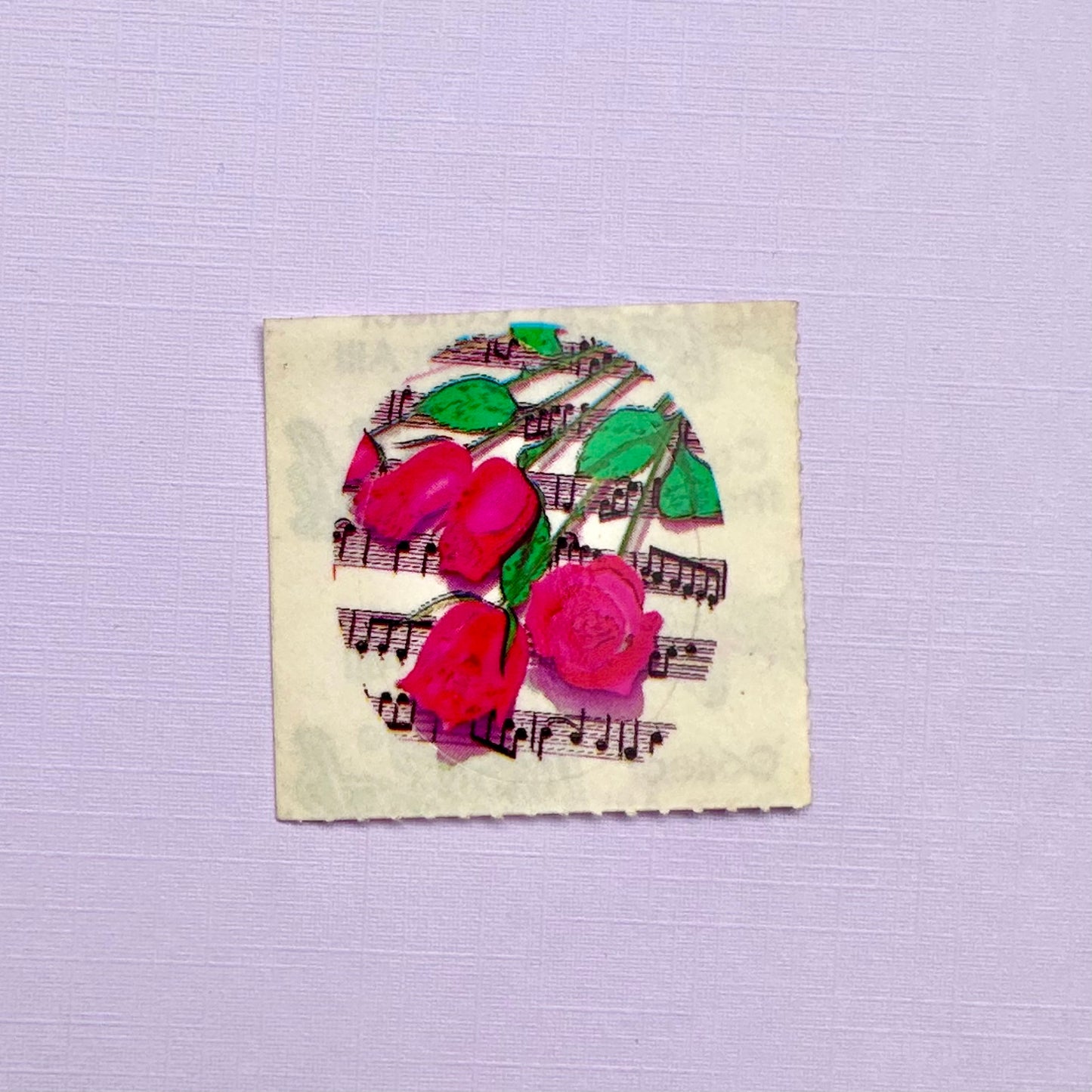 80’s Lisa Frank Roses Sticker