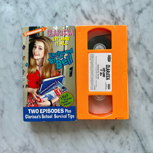 1994 Nickelodeon Clarissa Explains it All “Enslaved By The Bell” VHS