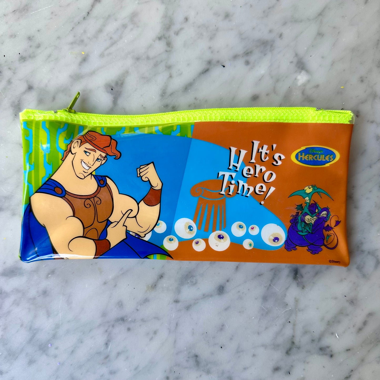 1996 Hercules “It’s Hero Time” Pencil Bag