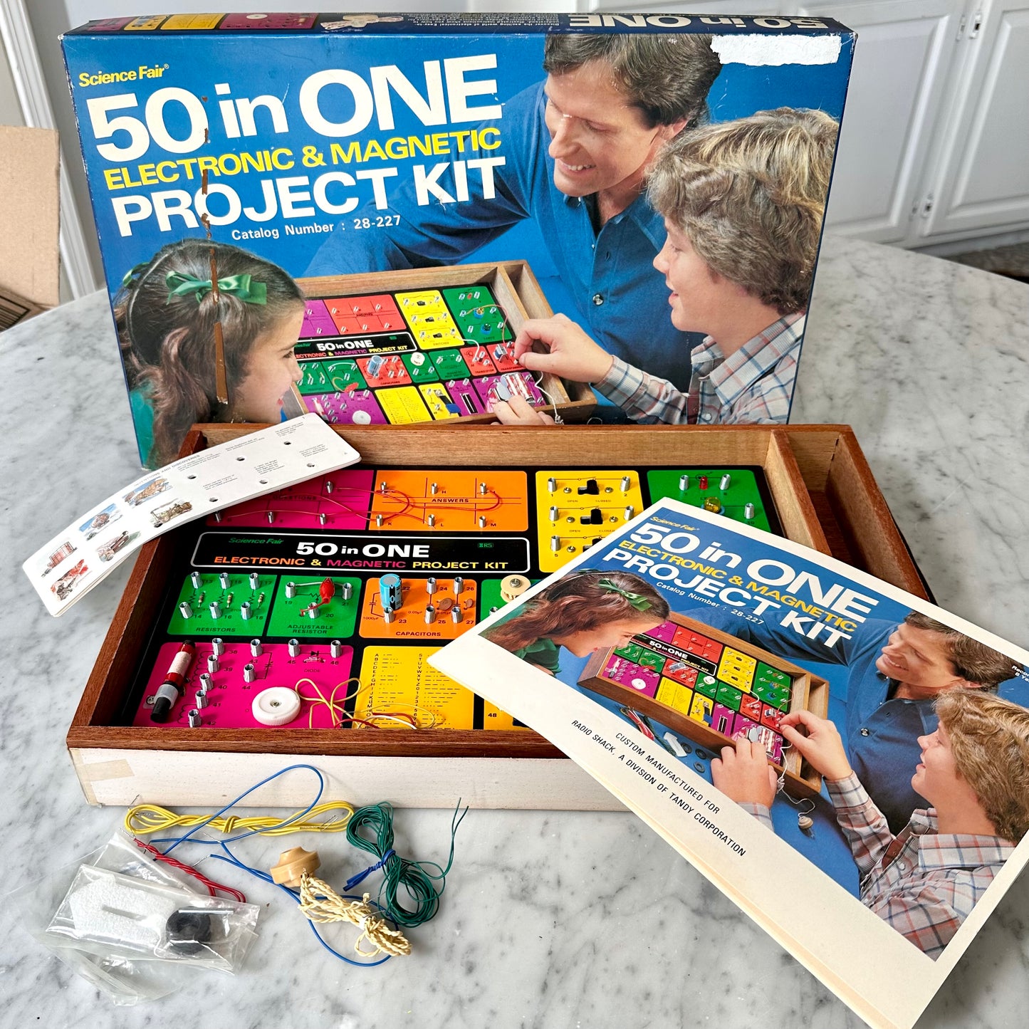 Vintage Science Fair 50-in-One Electronic & Magnetic Project Kit