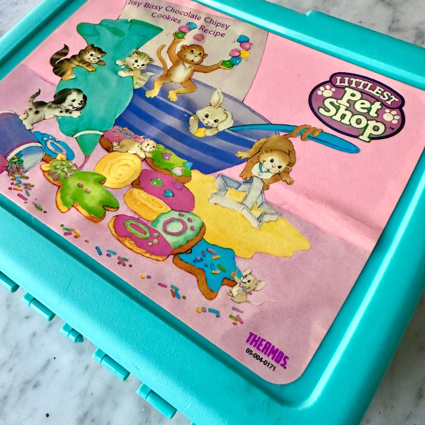 1993 Littlest Pet Shop Lunchbox and Thermos