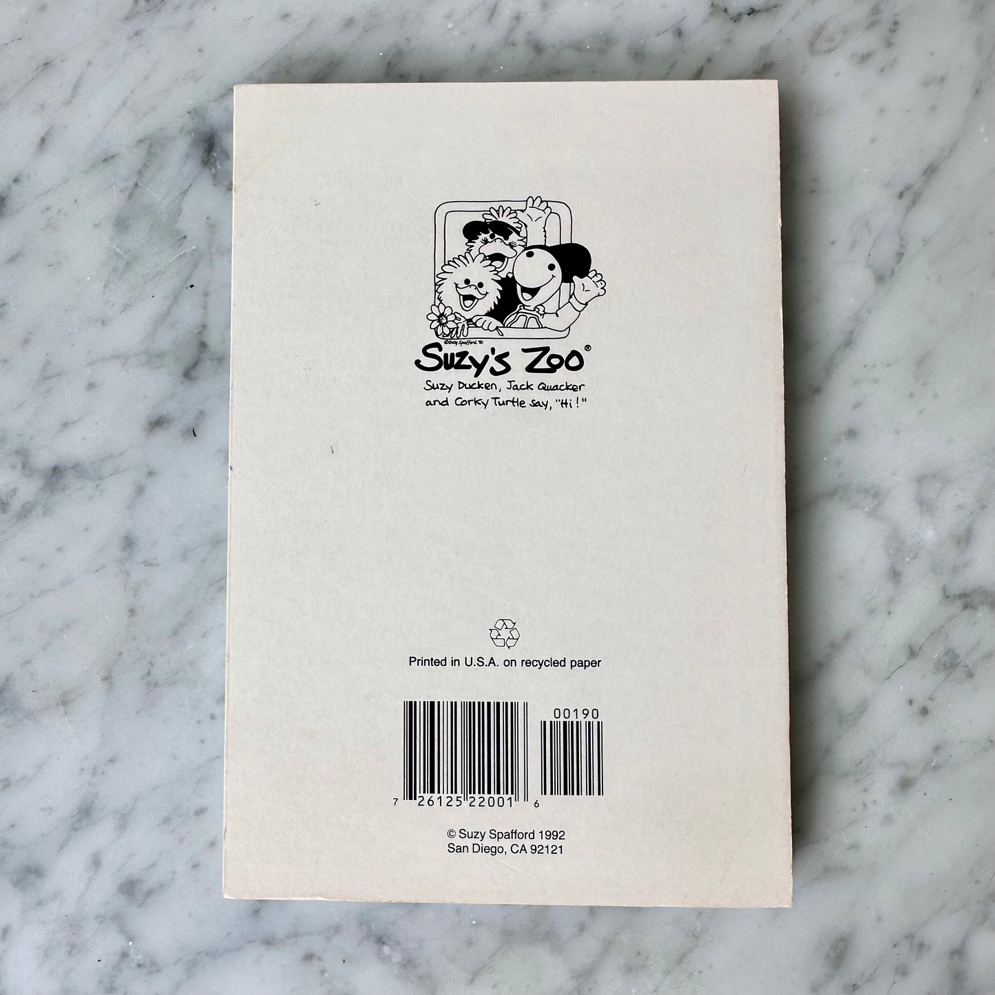 1992 Suzy’s Zoo Notepad