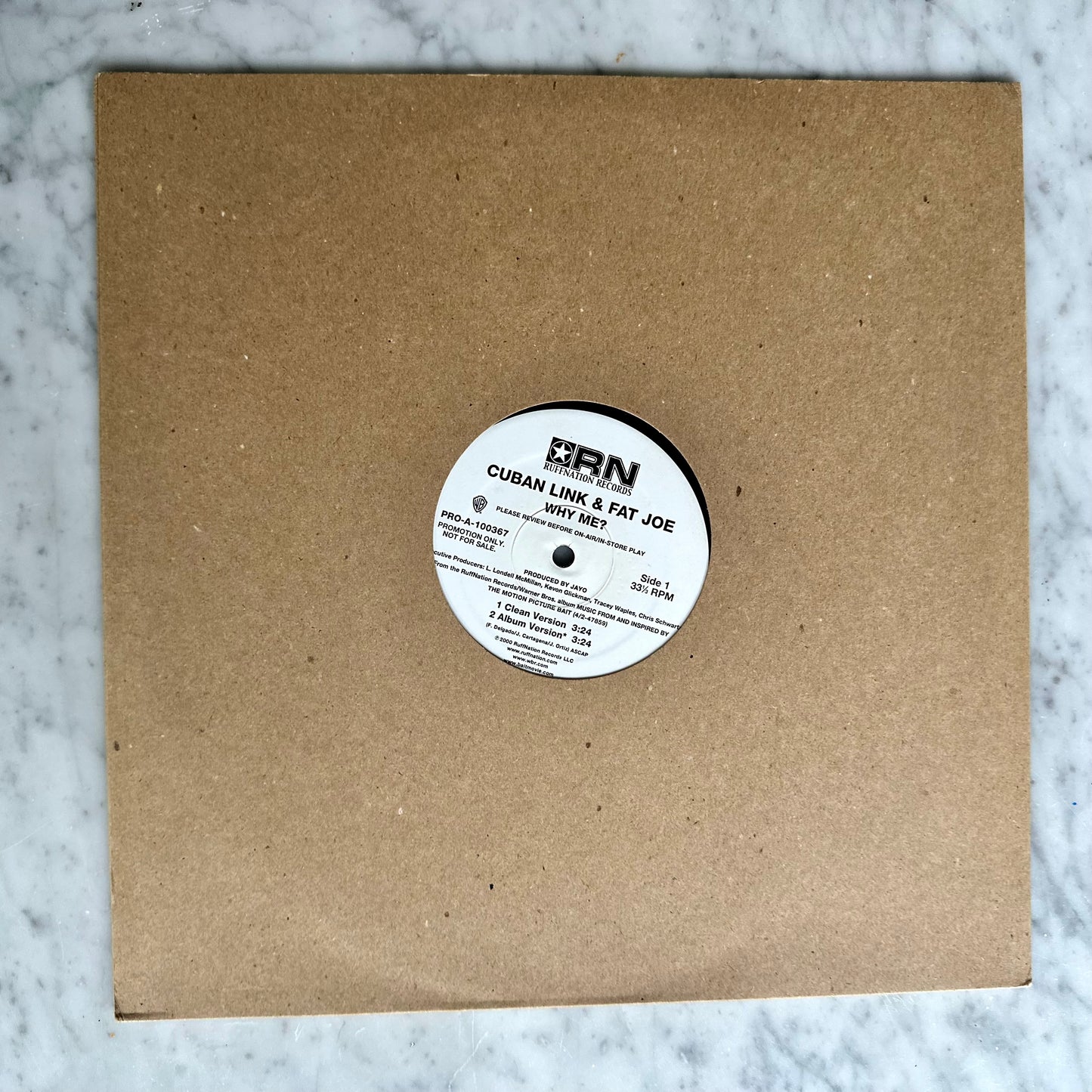 Cuban Link & Fat Joe “Why Me” Record