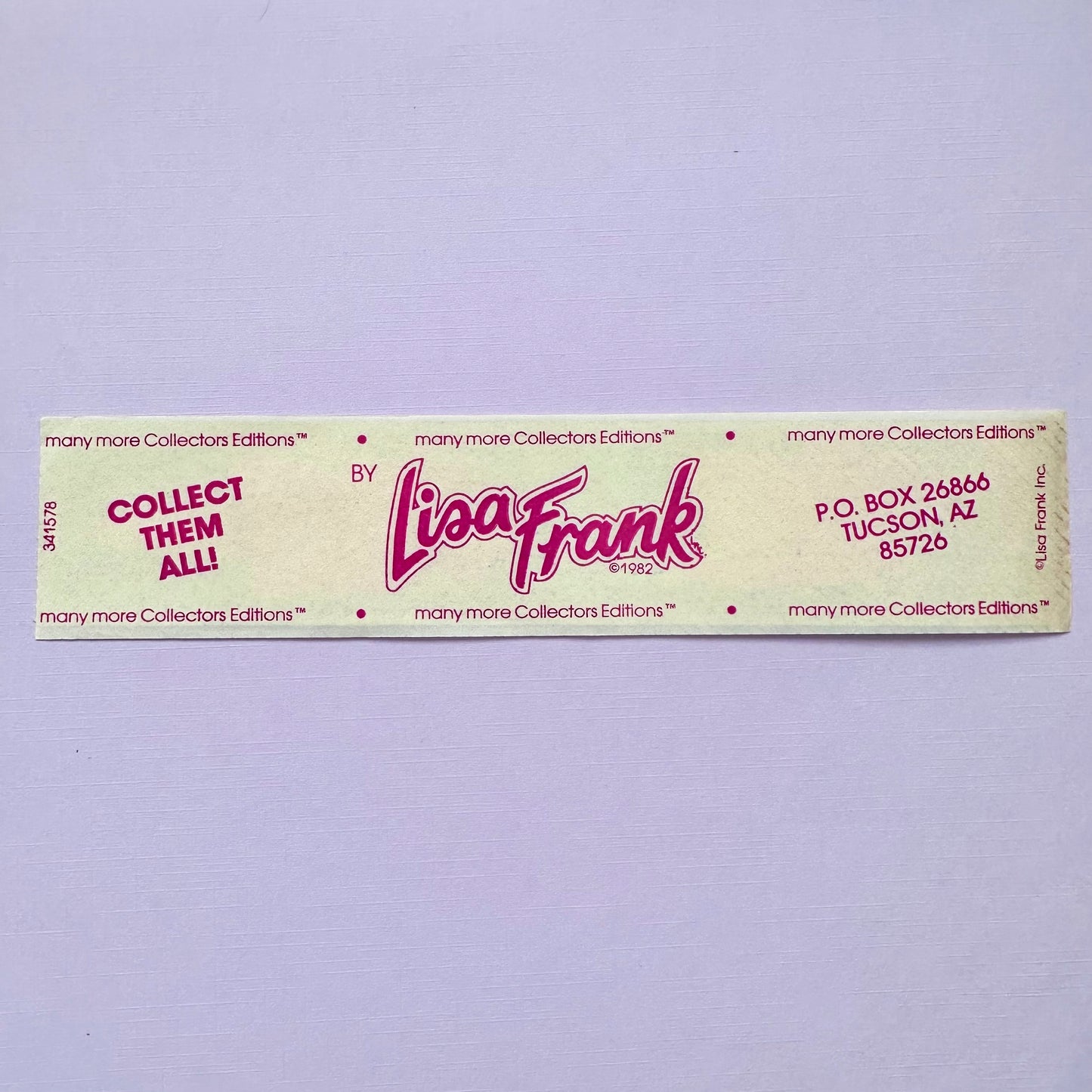 1982 Lisa Frank Bear on Ice Cream Sticker