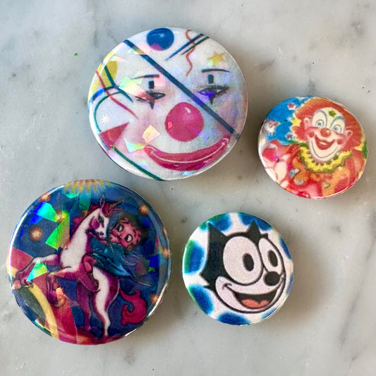 80’s Lisa Frank Button Set
