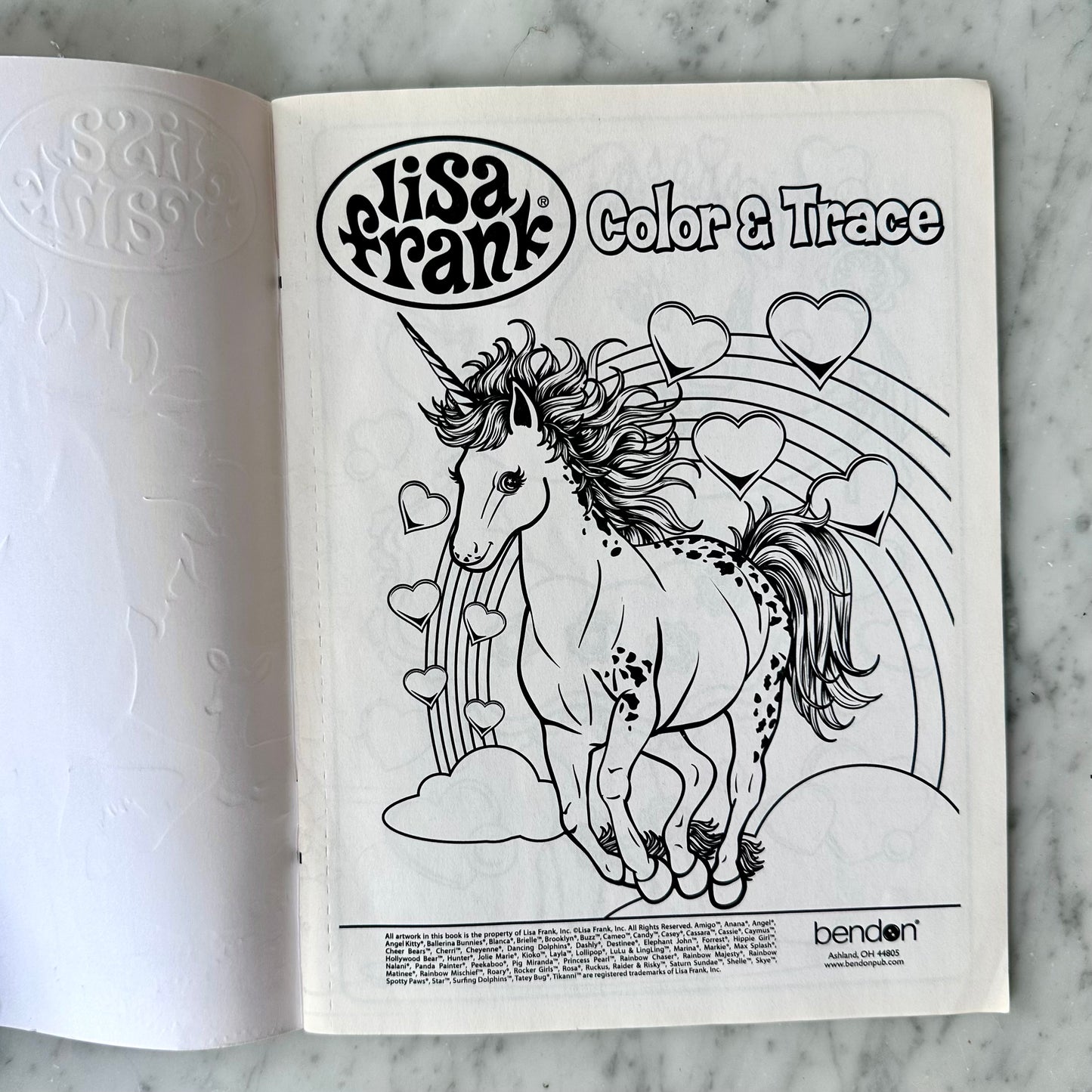 Lisa Frank Color and Trace Book