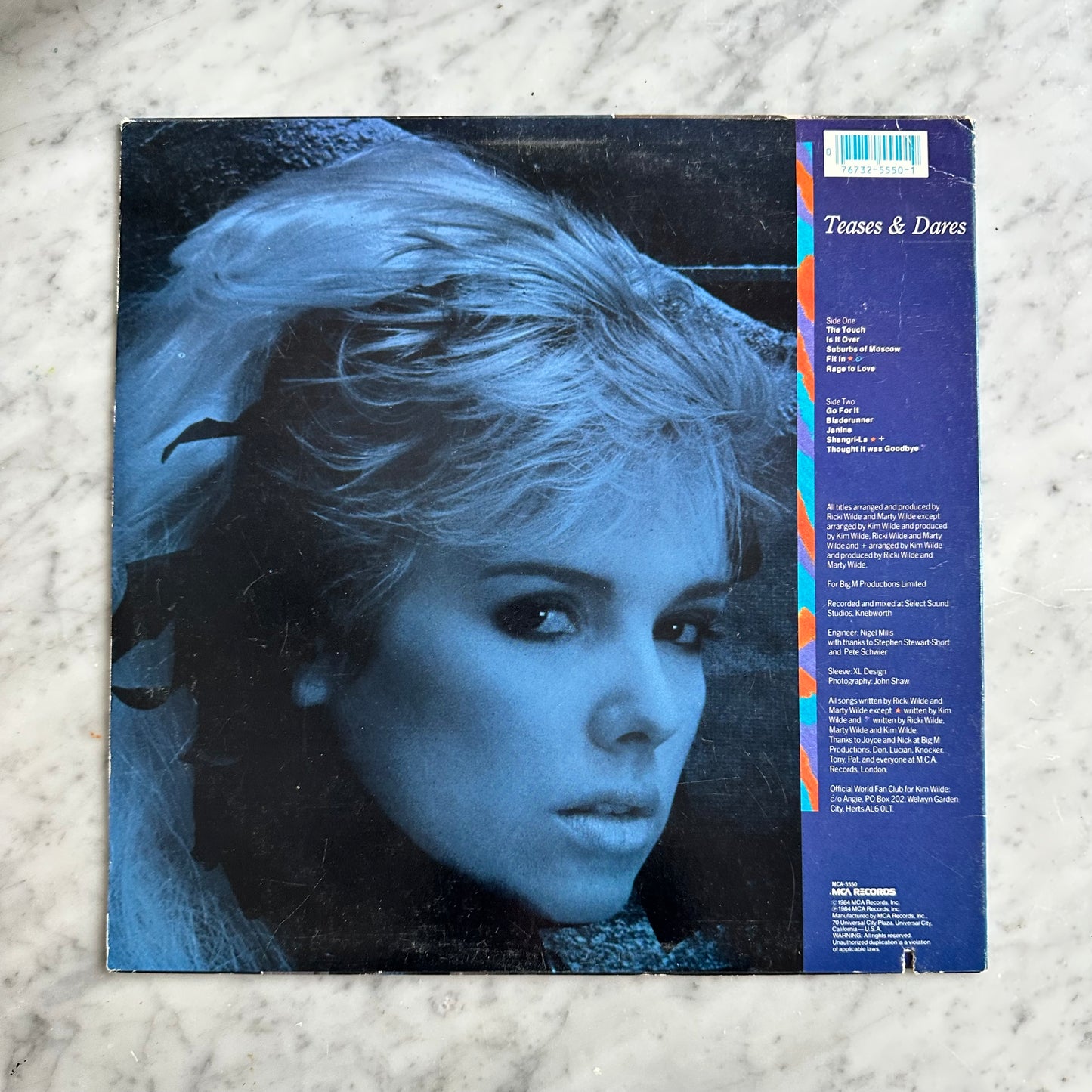Kim Wilde “Teases and Dares” Record